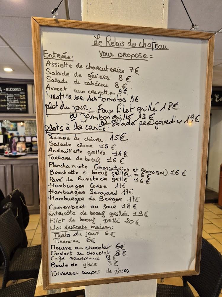 Le Relais du Château - Menu Image 2